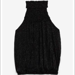 New! Sparkly Smocked Neck Tank